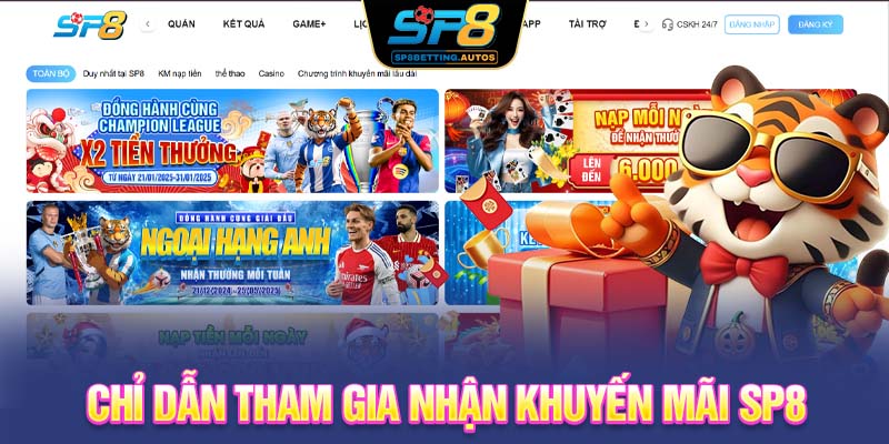 Chỉ dẫn tham gia nhận khuyến mãi SP8